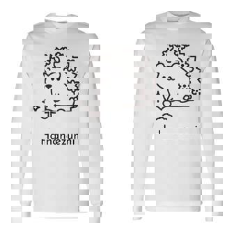 針鼠 花 芽 新芽 園芸 ガーデニング 家庭菜園 メンズ レディース キッズ かわいい ハリネズミ好き 長袖Tシャツ - Kawaiitshirt