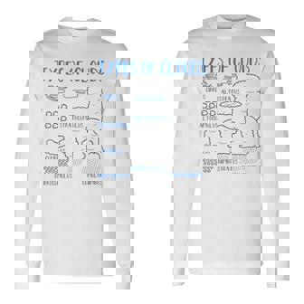 雲の種類 気象学者 予測 天気 雲 長袖Tシャツ - Kawaiitshirt