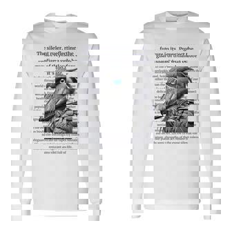 静かなる統治者 – ハシビロコウと湿地の守護 長袖tシャツ 長袖Tシャツ - Kawaiitshirt