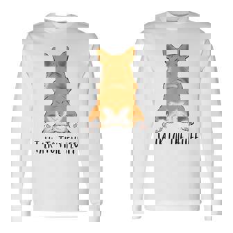 面白いコーギー、コーギーバット、コーギースプルーティング、コーギーママへのギフト。 長袖Tシャツ - Kawaiitshirt