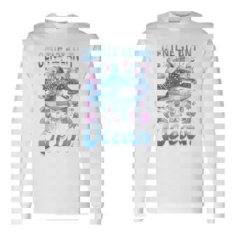 面白いジンベイザメ 動物 優しい海の巨人 長袖Tシャツ - Kawaiitshirt