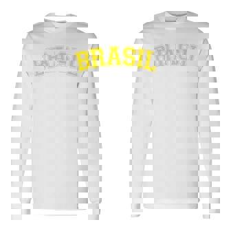 面白いブラジルシャツ ブラジルグリーンフラッグ 長袖Tシャツ - Kawaiitshirt