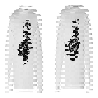 黒うさぎ星人 長袖Tシャツ - Kawaiitshirt