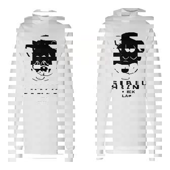 黒柴ちびちゃん かわいい柴犬 長袖Tシャツ - Kawaiitshirt