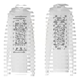 龍体文字フトマニ図 タロット 幸運 長袖Tシャツ - Kawaiitshirt