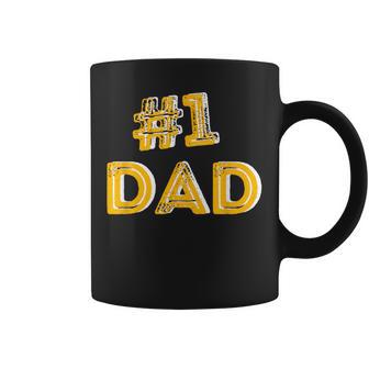 1 Dad Number One Fathers Day Family Man Best Dad Ever Coffee Mug - Monsterry