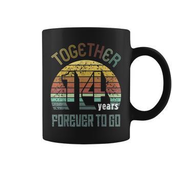 14 Años De Aniversario De Boda Regalos Para Parejas A Juego 14 Taza de café - Regaloses