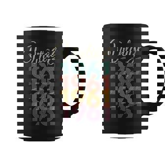 1961 Cumpleaños Estilointage Taza de café - Regaloses
