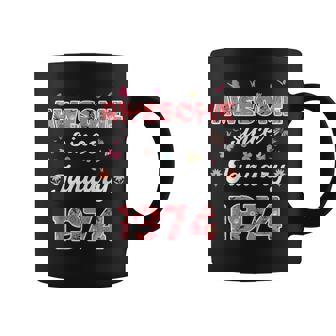 1974年1月から素晴らしい花、1974年1月の誕生日。 コーヒーマグ - Kawaiitshirt