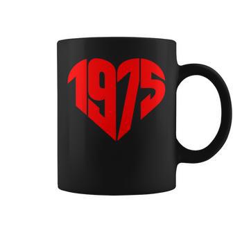 1975 ハート ヴィンテージ 1975年製 ハート型 愛 50歳の誕生日に コーヒーマグ - Kawaiitshirt