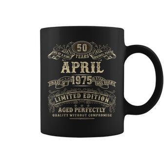 1975年4月 50歳の誕生日プレゼント 男性 50歳 誕生日 コーヒーマグ - Kawaiitshirt