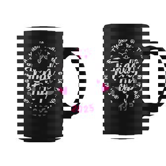 2025 Friends Trip Vacation Black Small Coffee Mug - Thegiftio