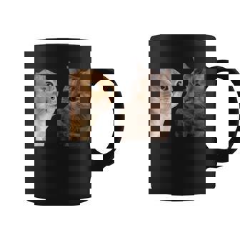 2匹の猫がミームを話す コーヒーマグ - Kawaiitshirt