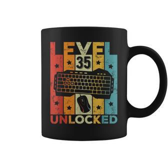 35 Cumpleaños Hombre 35 Años Gaming Teclado Gamer Taza de café - Regaloses