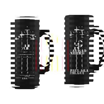 40 Aniversario Patrulla Águila Aviones Bandera Española Taza de café - Regaloses
