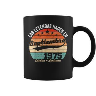 47 Años Cumpleaños Las Leyendas Nacen Eneptiembre De 1975 Taza de café - Regaloses