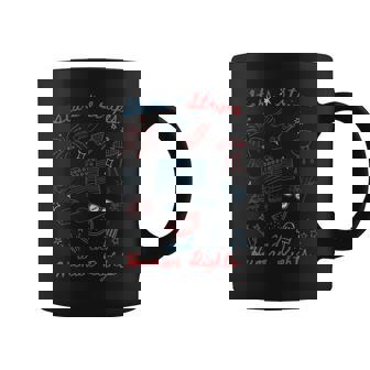 4Th Of July Doodle Stars Stripes & Human Rights Memorial Day Coffee Mug - Monsterry