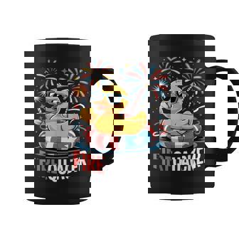 4Th Of July Duck Firequacker Patriotic Fourth Of July Coffee Mug | Mazezy