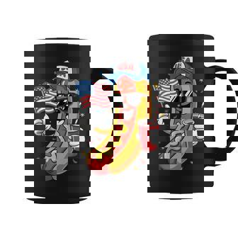4Th Of July Hotdog Fourth Of July Patriotic Usa Flag Coffee Mug - Monsterry