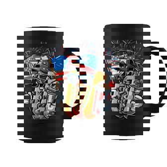 4Th Of July Hotdog Independence Day Patriotic Fourth Of July Coffee Mug | Mazezy