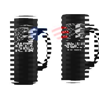 4Th Of July Merica Sunglasses American Flag Patriotic Usa Coffee Mug | Mazezy