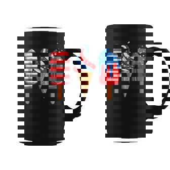 4Th Of July Popsicle Red White Blue American Flag Patriotic Coffee Mug - Thegiftio UK