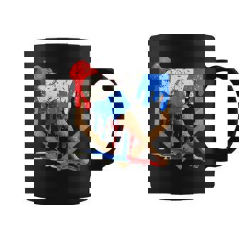 4Th Of July Red White And Blue Baseball Ice Cream Drip Boys Coffee Mug - Thegiftio UK