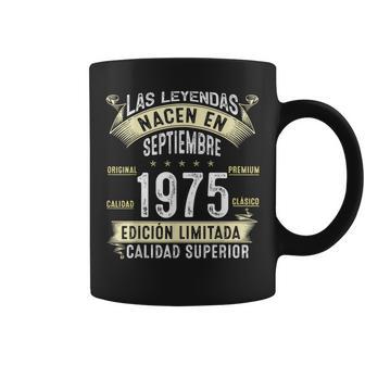 50 Años Cumpleaños Las Leyendas Nacen En Deeptiembre 1975 Taza de café - Regaloses
