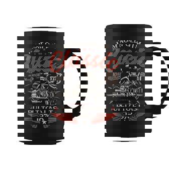 55 Cumpleaños Hombre Moto Biker Motero Intage 1970 Taza de café - Regaloses