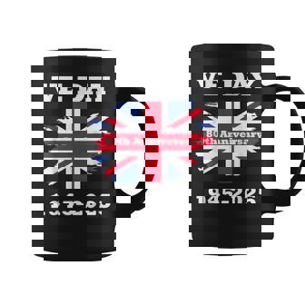 80 Aniversario Del Día Del Reino Unido 80 Aniversario De La Bandera Del Día Taza de café - Regaloses
