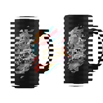 80S Musicibes Outfits Lápiz De Cinta De Casete Retrointage De Los Años 80 Adultos Pequeño Negro Manga Larga Taza de café - Regaloses
