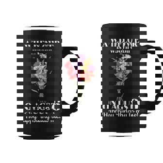 8月6日 誕生 花 グラジオラスとポピー 8月の誕生日 コーヒーマグ - Kawaiitshirt