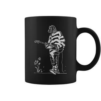 90S Grunge Legend Sketch Alternative Rock Guitarist Vocalist Coffee Mug - Monsterry