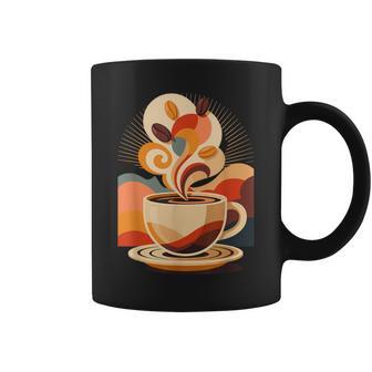 Abstracto Café Taza Granos Cafeína Espresso Barista Taza de café - Regaloses