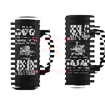 Abuela Because I'm Too Cool Be Called Grandma Floral Flower Coffee Mug - Monsterry