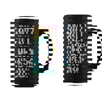 Admit It You'll Low Key Miss Me Bruh Teacher Last Day School Coffee Mug | Mazezy
