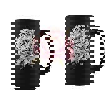 Adorable Pivoine Romantique Rose Fleur Dessin Fleur Cadeau Fleur Tasse - Cadeauxyz