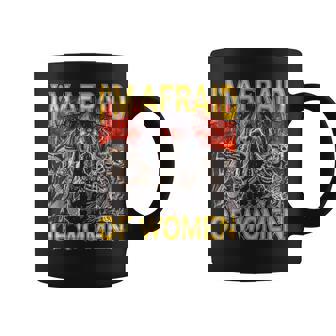 Afraid Of Edgy Skeleton Bootleg Hard Skeleton Meme Coffee Mug - Monsterry