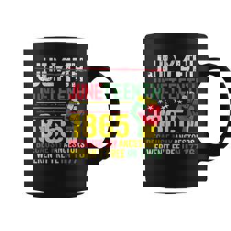 African American Freedom 1865 July 4Th Junenth Coffee Mug - Thegiftio UK