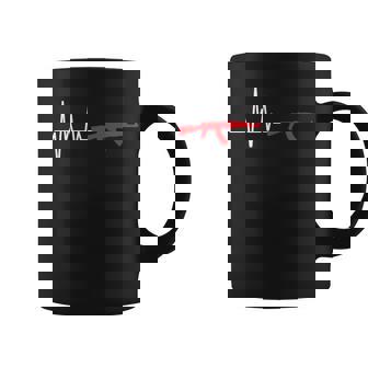 Ak-47 Kalashnikov Rifle Y Ruso Pistola Manga Larga Taza de café - Regaloses