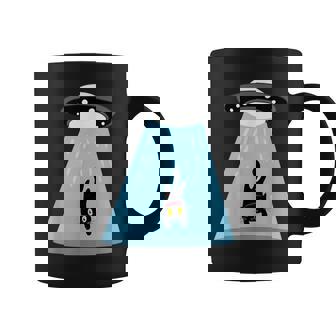 Alien Cat Abduction Ufo Cat Alien Abduction コーヒーマグ - Kawaiitshirt