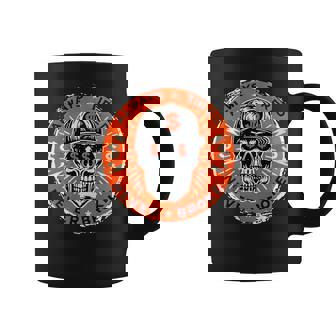 Always Tired Never Broke Skull On Back Coffee Mug | Mazezy