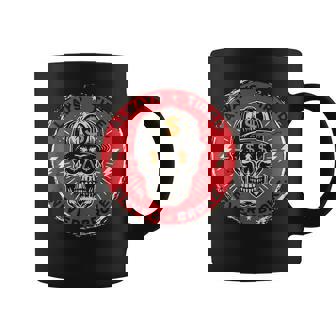 Always Tired Never Broke Skull On Back Coffee Mug - Monsterry
