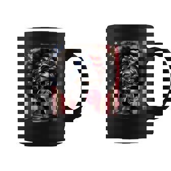 American Afro 4Th Of July Freedom Black African Coffee Mug - Monsterry