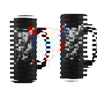 American Baseball Drip For Boys Graffiti Ball And Bat Youth Coffee Mug - Thegiftio UK