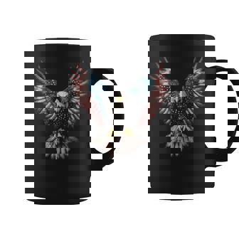 American Flag Bald Eagle 4Th Of July Usa Patriotic Women Coffee Mug - Monsterry