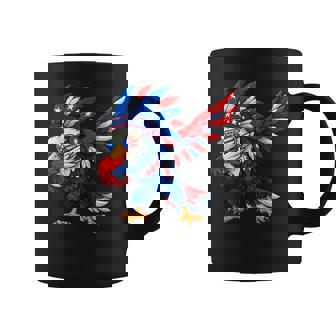 American Flag Bald Eagle Usa Patriotic 4Th Of July Women Coffee Mug - Monsterry