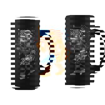 American Flag Bigfoot Fireworks 4Th Of July Sasquatch Us Coffee Mug - Thegiftio UK