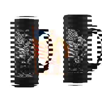 American Flag Bigfoot Sunglasses Patriotic 4Th Of July Usa Coffee Mug - Thegiftio