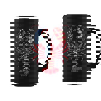American Flag Lobster Patriotic Crawfish Season 4Th Of July Coffee Mug - Monsterry